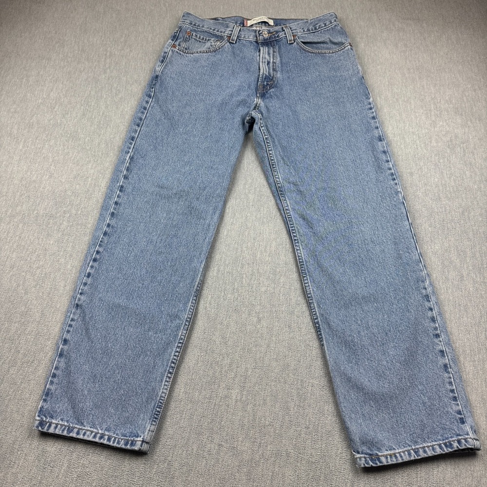 Vintage Levis 550 Jeans Men 33x30 Relaxed Fit Denim Tapered Light Wash Y2K